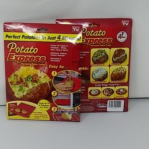 2 Pack POTATO EXPRESS MICROWAVE POTATO COOKER